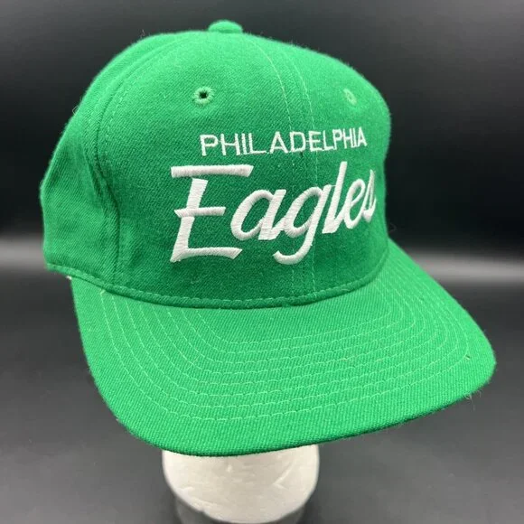 Vintage 90s Philadelphia Eagles Sports Specialties Hat Green One Size - Picture 1 of 14
